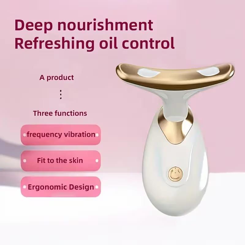 Cell Opereted Neck Face Firming Tool Vibration Massager