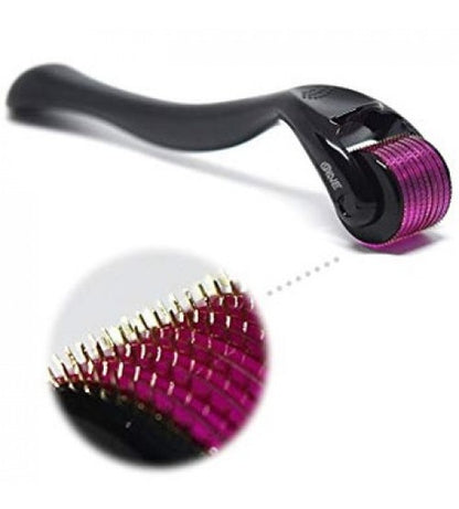 Combo Deal Of - Derma Roller 540 Titanium Needle (0.5mm) + Flawless Jade Roller With Guasha Stimulates Healthier Skin
