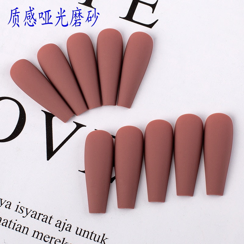24 Pcs Matte Perfection Brown Nail Polish