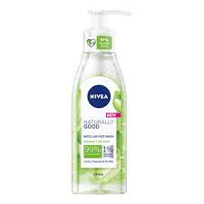 Nivea Naturally Good Micellar Face Wash – 140ml Gentle & Organic Cleanser for Soft, Fresh Skin