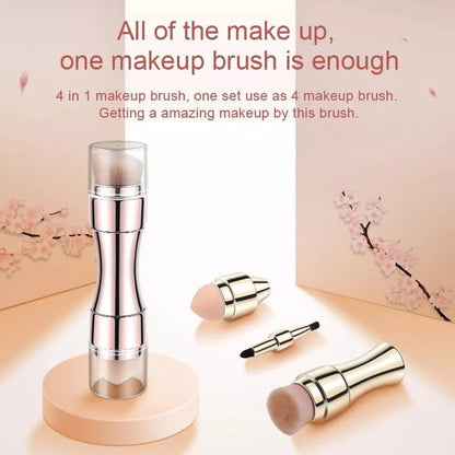 Max Factor x 4 in 1 makeup brush Set Portable Mini Travel Makeup Brushes