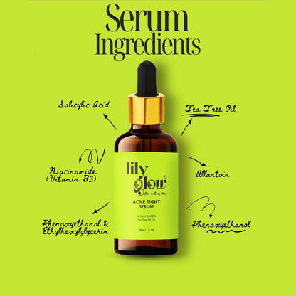 Lily Glow Acne Fight Serum – For Oily & Dry Skin,