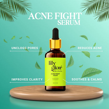 Lily Glow Acne Fight Serum – For Oily & Dry Skin,