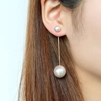 Elegant Pearl Hanging Korean Earrings