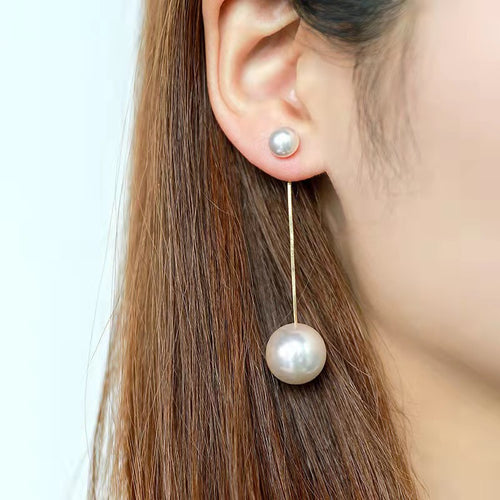 Elegant Pearl Hanging Korean Earrings