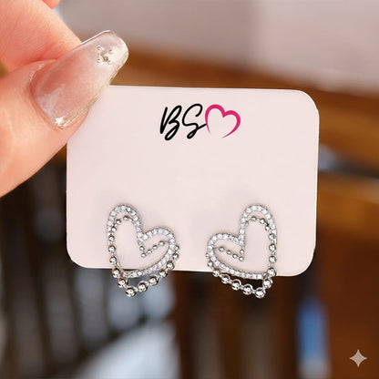 Double Korean Earrings- Golden