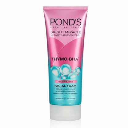 POND’S Bright Miracle Activated Charcoal Facial Foam – Ultimate Oil Control & Deep Cleansing Face Wash
