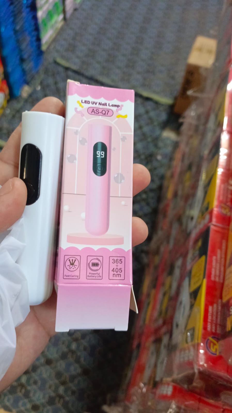 UV Light for Gel Nails – Handheld Mini Flash Cure Lamp |Portable| Rechargeable USB LED/UV Nail Light with LCD Display