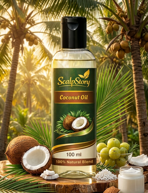 Coconut Hair Oil | Pure Natural Oil  Smooth, Shiny & Healthy Hair | 100ml
