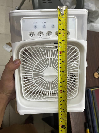 10-Inch – Portable Mist Cooling Fan with LED Light