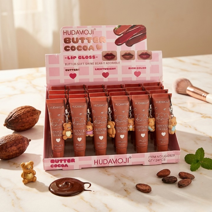 Hudamoji Multi-Shade Butter Cocoa Matte Lip Gloss –(Pack Of 2)