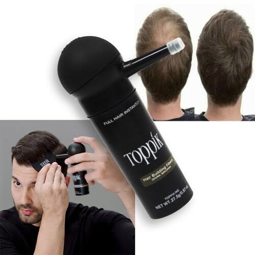 Toppik Hair Fiber Pack of 3 Set | Hair Fiber 27.5g + Applicator Pump + Comb