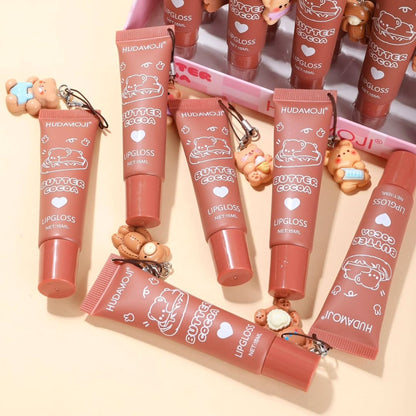 Hudamoji Multi-Shade Butter Cocoa Matte Lip Gloss –(Pack Of 2)