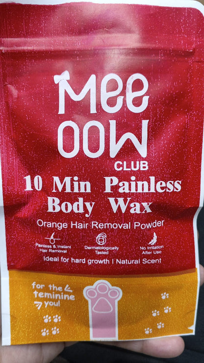 Meeoow Club 10 Min Painless Body Wax 100g (orange)