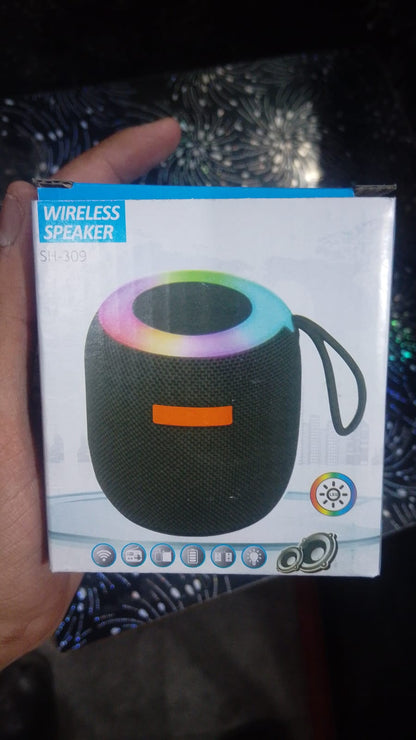 SH-309 Mini Wireless Speaker – Portable Bluetooth WITH RGB LED