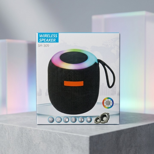 SH-309 Mini Wireless Speaker – Portable Bluetooth WITH RGB LED