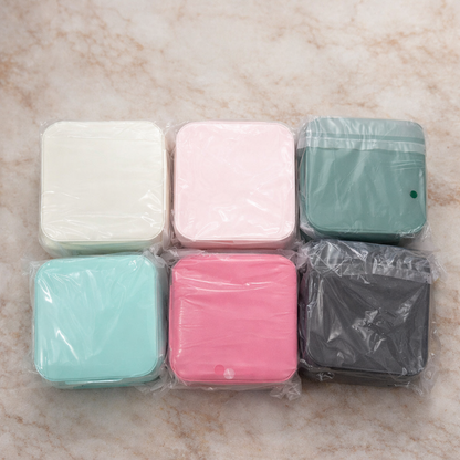 Portable Mini Travel Jewelry Box - Compact PU Leather Case
