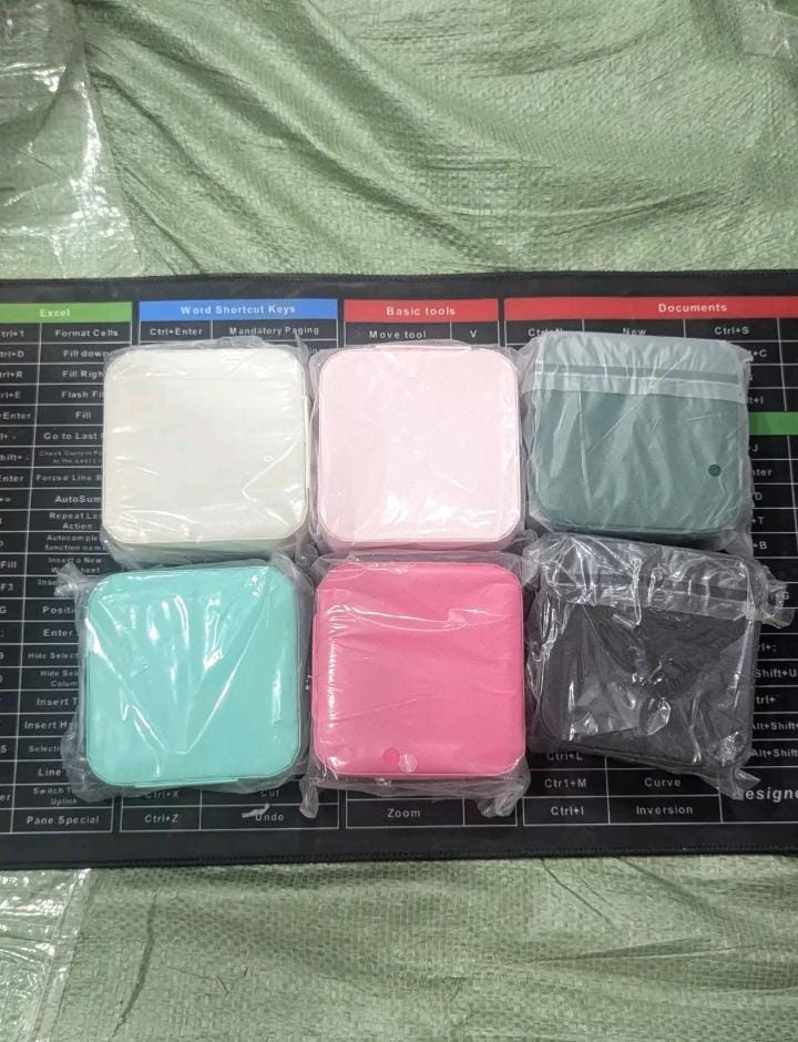 Portable Mini Travel Jewelry Box - Compact PU Leather Case