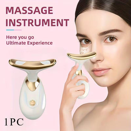 Cell Opereted Neck Face Firming Tool Vibration Massager