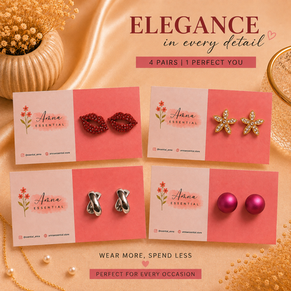 Serene Drop 🤍 | Korean Earrings by Amna Essential