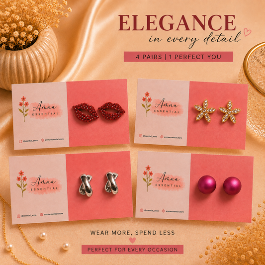 Serene Drop 🤍 | Korean Earrings by Amna Essential
