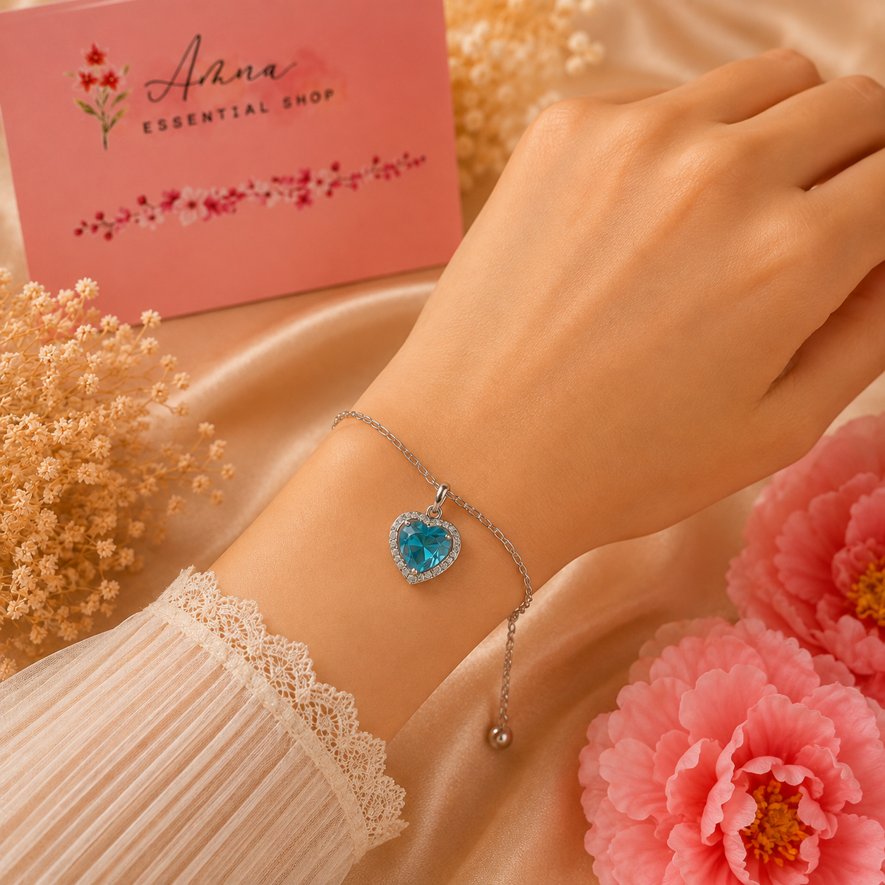 Aqua Heart Elegance Bracelet