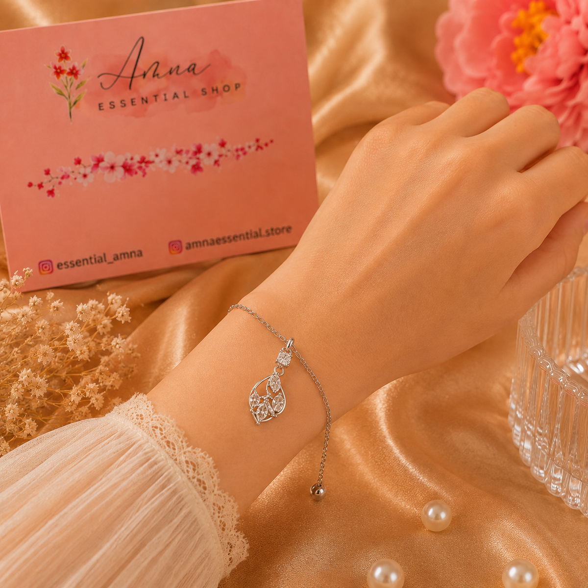 Eternal Sparkle Drop Bracelet