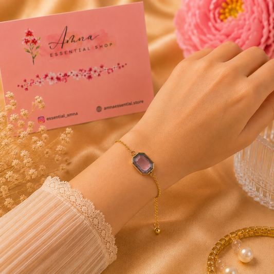 Mystic Rose Crystal Bracelet