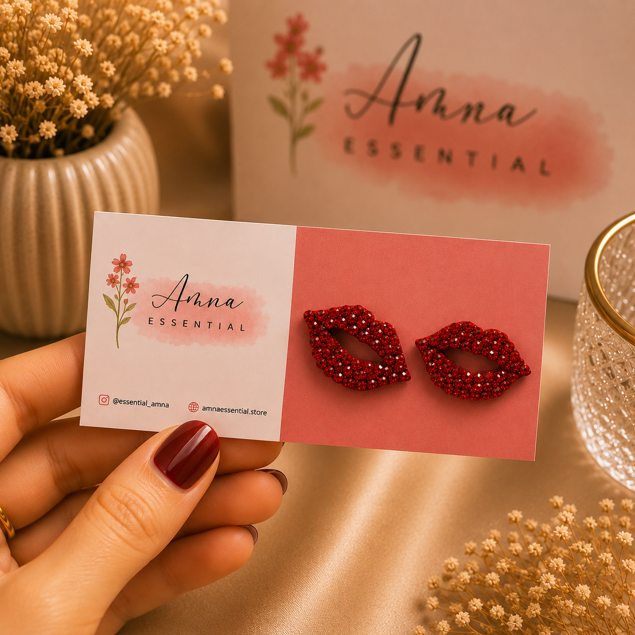 Serene Drop 🤍 | Korean Earrings by Amna Essential