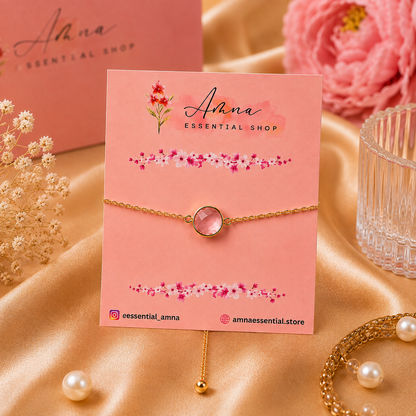 Pink Crystal Elegance Bracelet