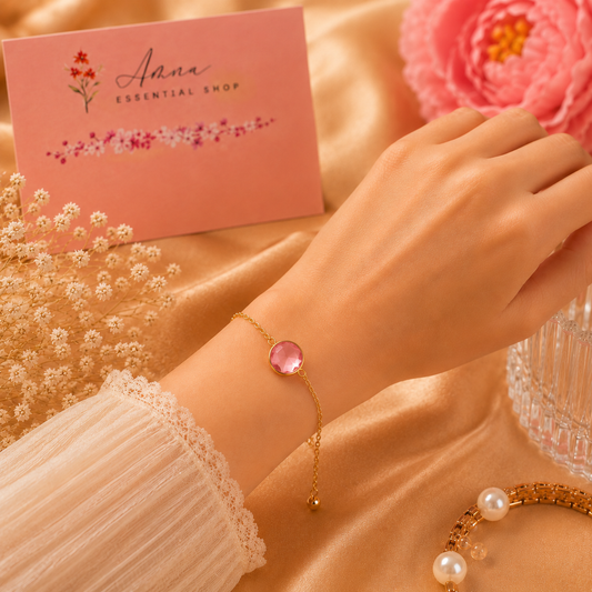 Pink Crystal Elegance Bracelet