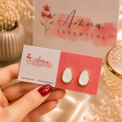 Eden Drop 🌿 | Korean Earrings by Amna Essential