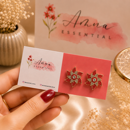 Eden Drop 🌿 | Korean Earrings by Amna Essential