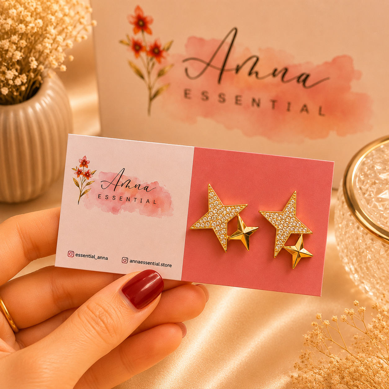 Opal Drop 💎 | Korean Earrings by Amna Essential