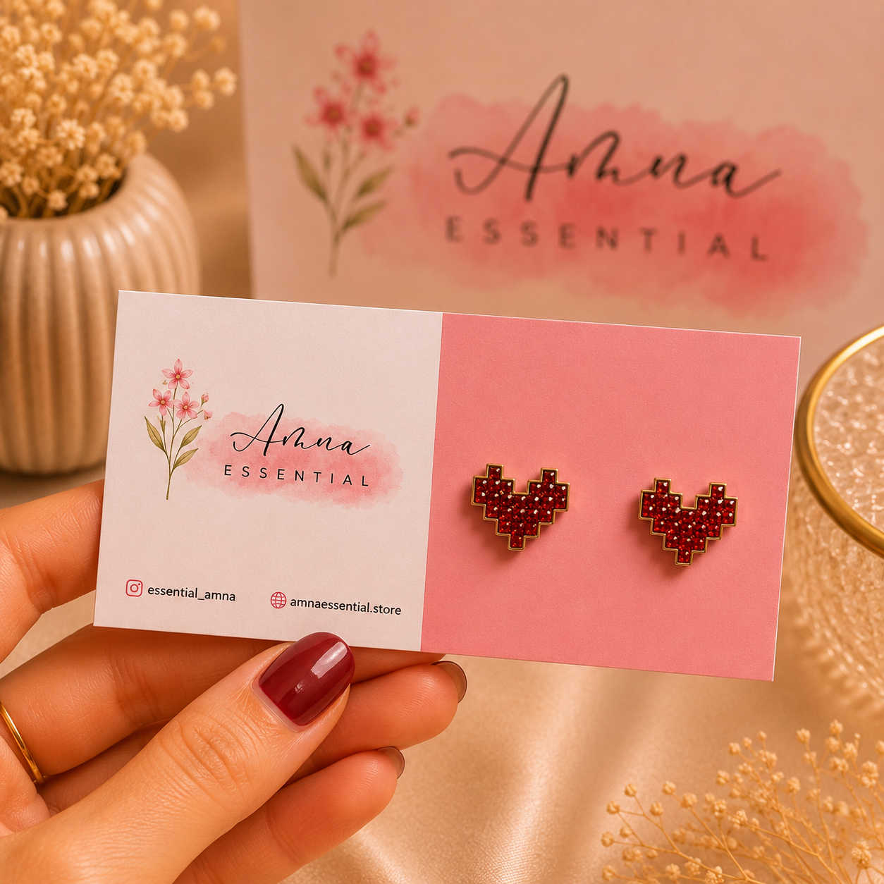 Luna Drop ✨ | Korean Earrings by Amna Essential