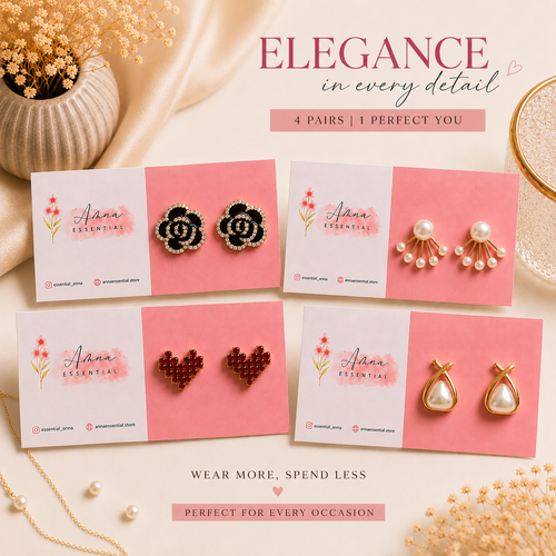 Luna Drop ✨ | Korean Earrings by Amna Essential
