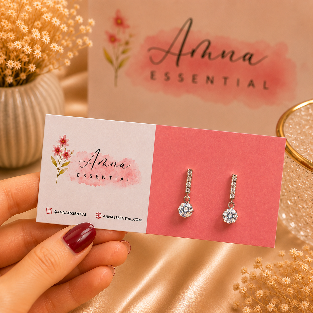 Opal Drop 💎 | Korean Earrings by Amna Essential