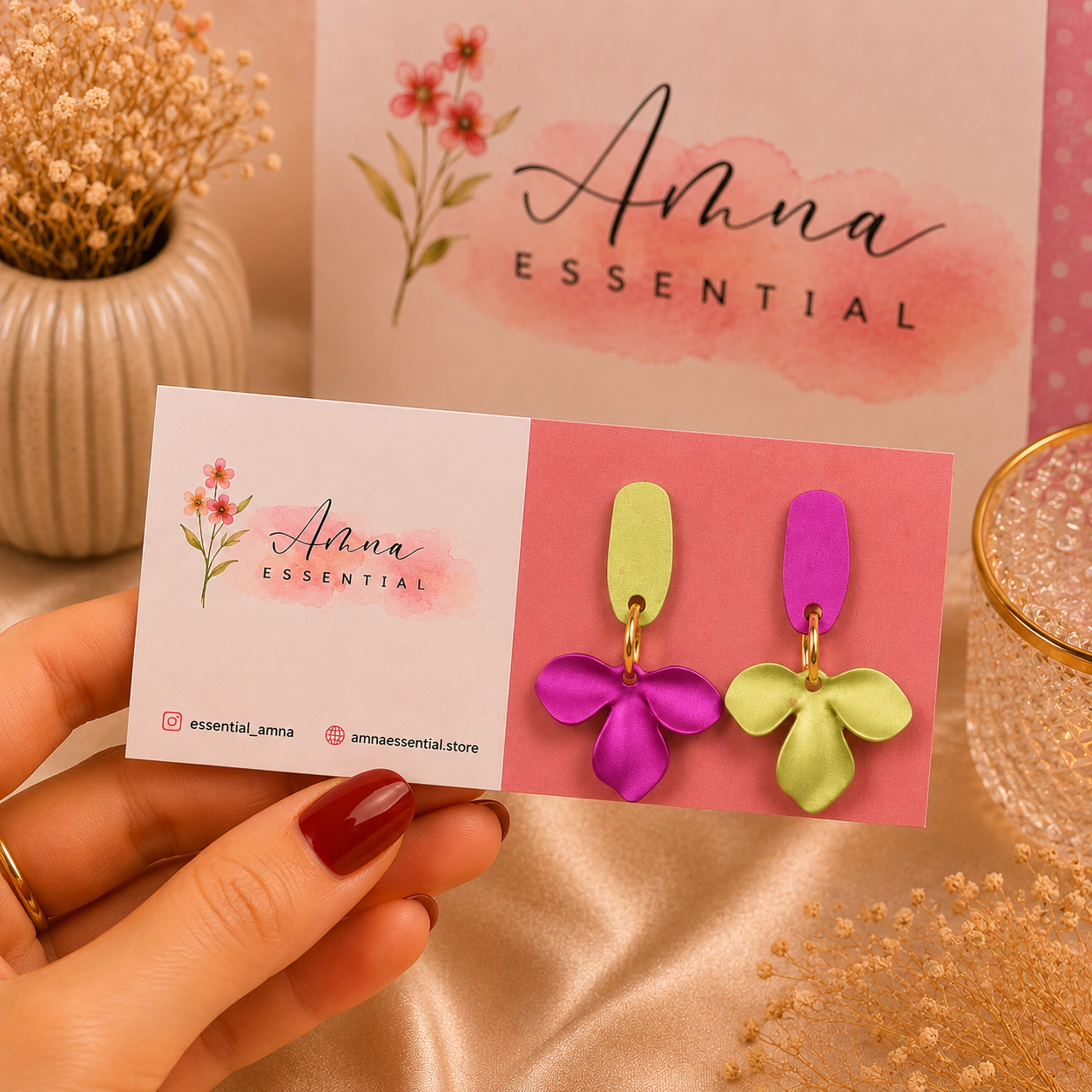 Ethereal Drop 🕊️ | Korean Earrings by Amna Essential
