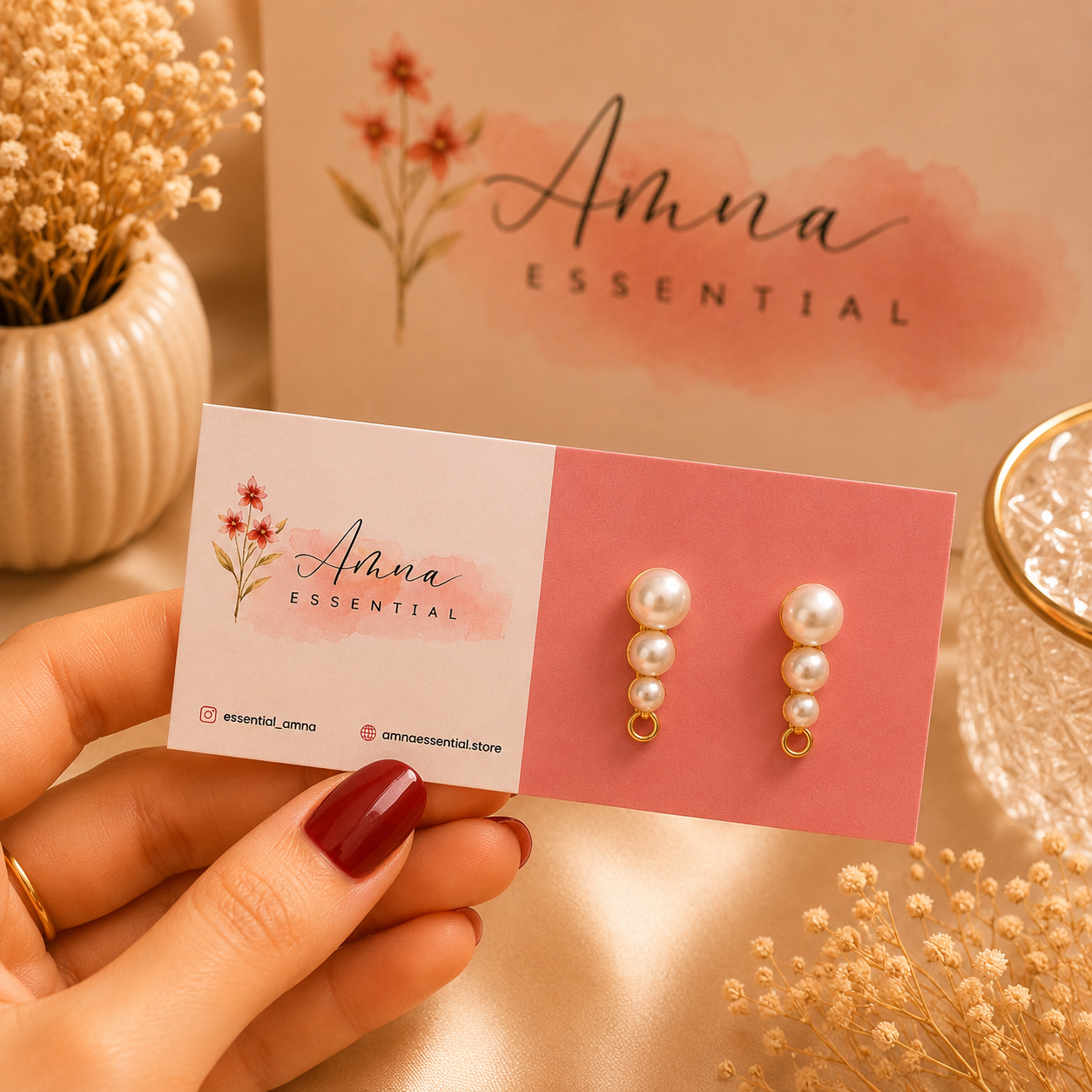 Ethereal Drop 🕊️ | Korean Earrings by Amna Essential