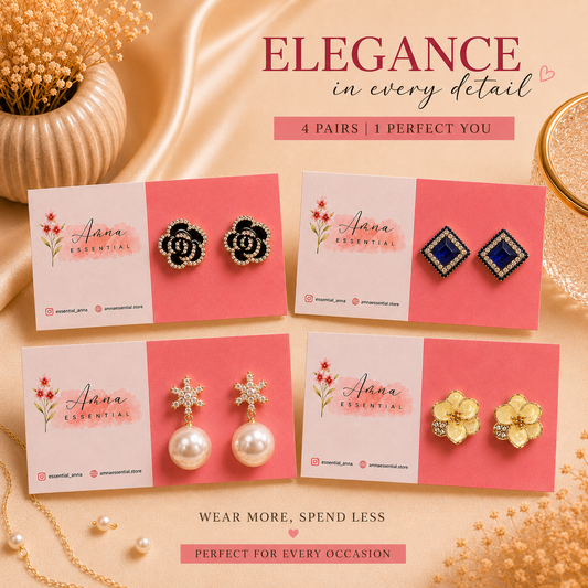 Vela Drop 🕊️ | Korean Earrings by Amna Essential