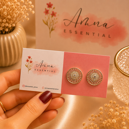 Elara Drop 👑 | Korean Earrings by Amna Essential