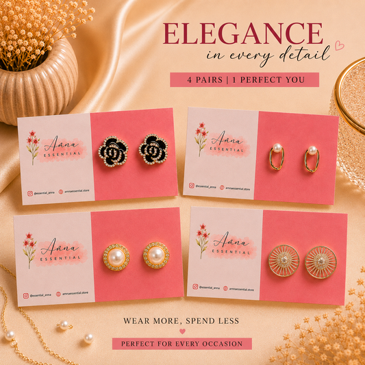 Elara Drop 👑 | Korean Earrings by Amna Essential