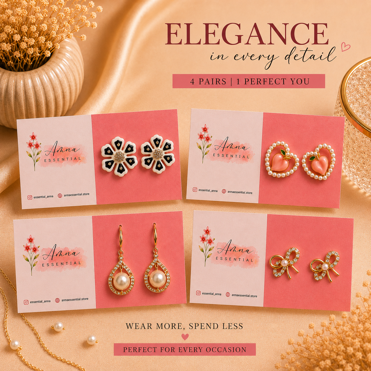 Nova Drop ⭐ | Korean Earrings by Amna Essential
