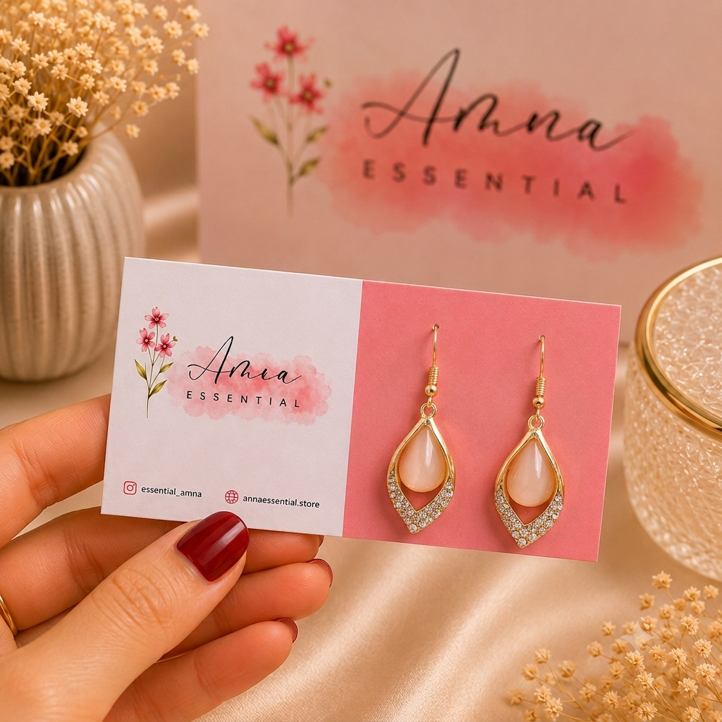 Ivy Drop 🍃 Korean Earrings by Amna Essential