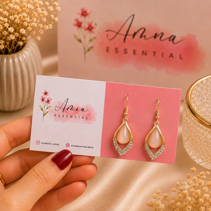 Ivy Drop 🍃 Korean Earrings by Amna Essential