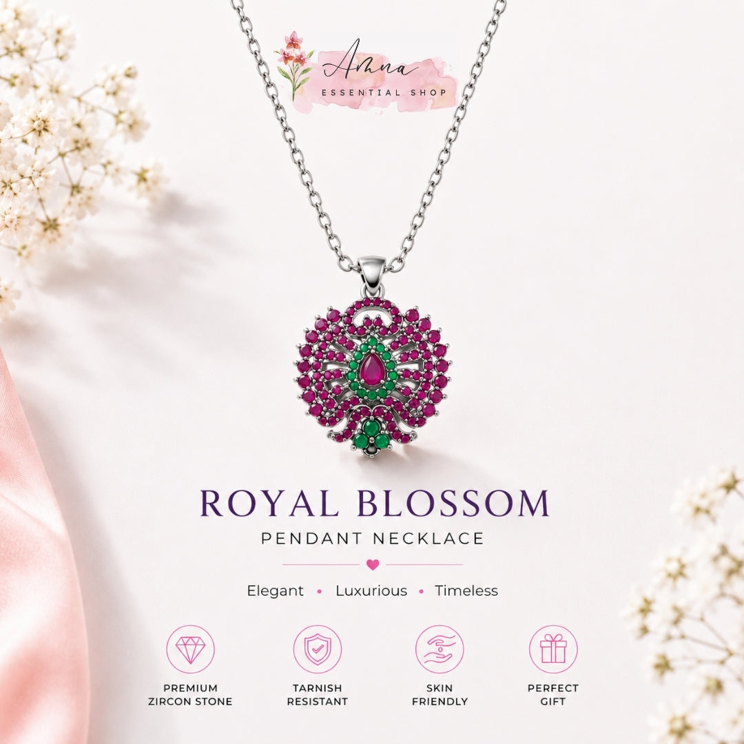 Royal Blossom Heritage Pendant Necklace