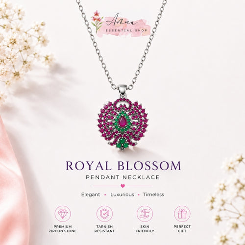 Royal Blossom Heritage Pendant Necklace