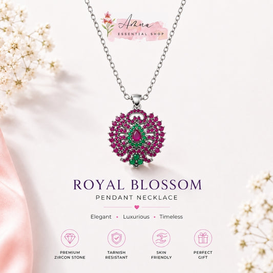 Royal Blossom Heritage Pendant Necklace