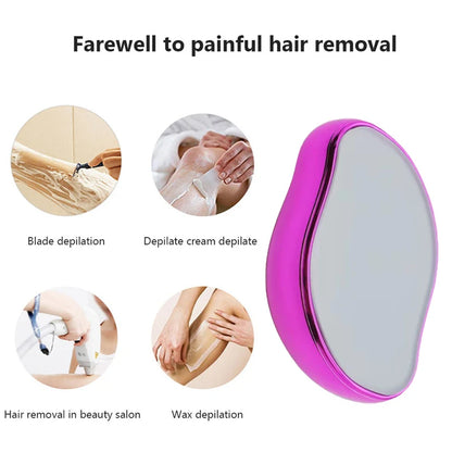 Crystal Hair Remover - Portable Epilator for Men and Women Full Body - Magic Crystal Hair Removal Eraser