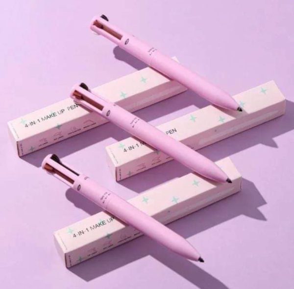 Eye Shadowliner Combination 4 In 1 Makeup Pen Multifunctional Cosmetics Ballpoint Pens Waterproof Eyeliner Eyebrow Pencil Longlasting Highlighter Stick